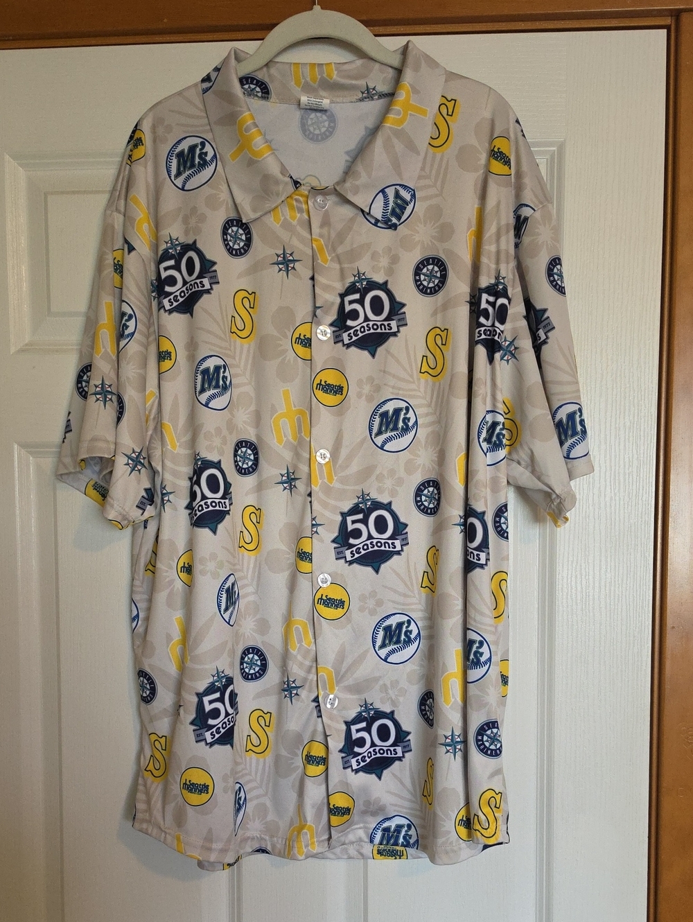 Mariners 50 Seasons Promotional Hawaiian Shirt